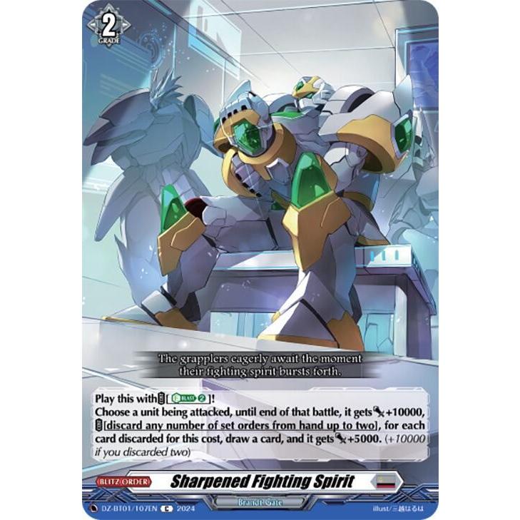 SHARPENED FIGHTING SPIRIT VANGUARD G rare single LEGEND FOIL pack 1 ONE ...