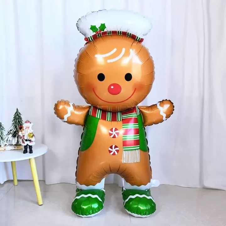 Merry Christmas theme 61 inch 4D Greet Stand Gingerbread Man Base ...