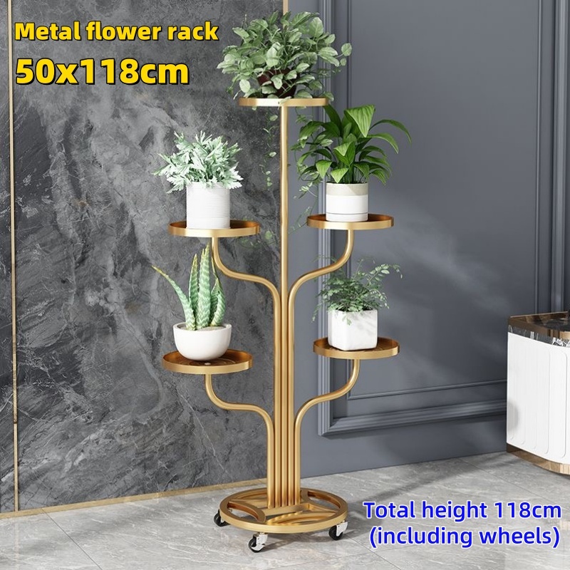 4 Storey Living room balcony plant flower rack flower pot iron rack ...