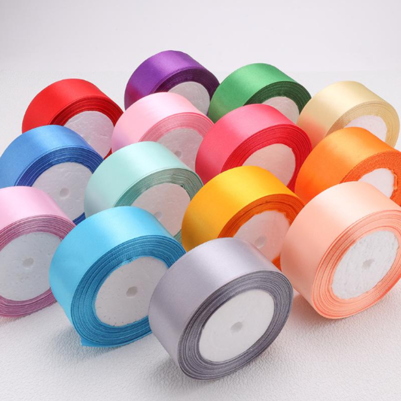 4CM Satin Ribbon Gift Wrapping Satin Ribbon (25 yards/roll) | Shopee ...