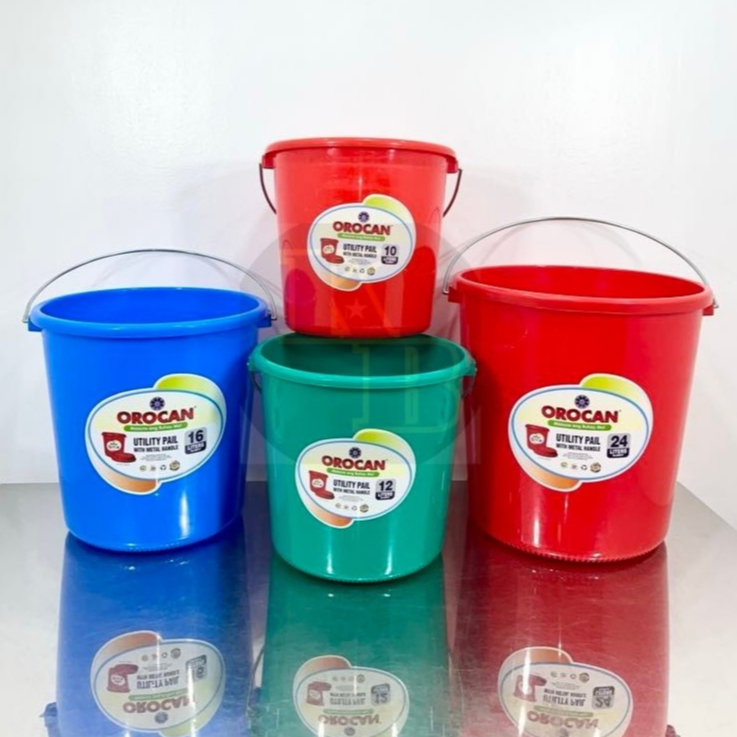 Orocan Pail 4 Sizes with steel handle (Random) | Shopee Philippines