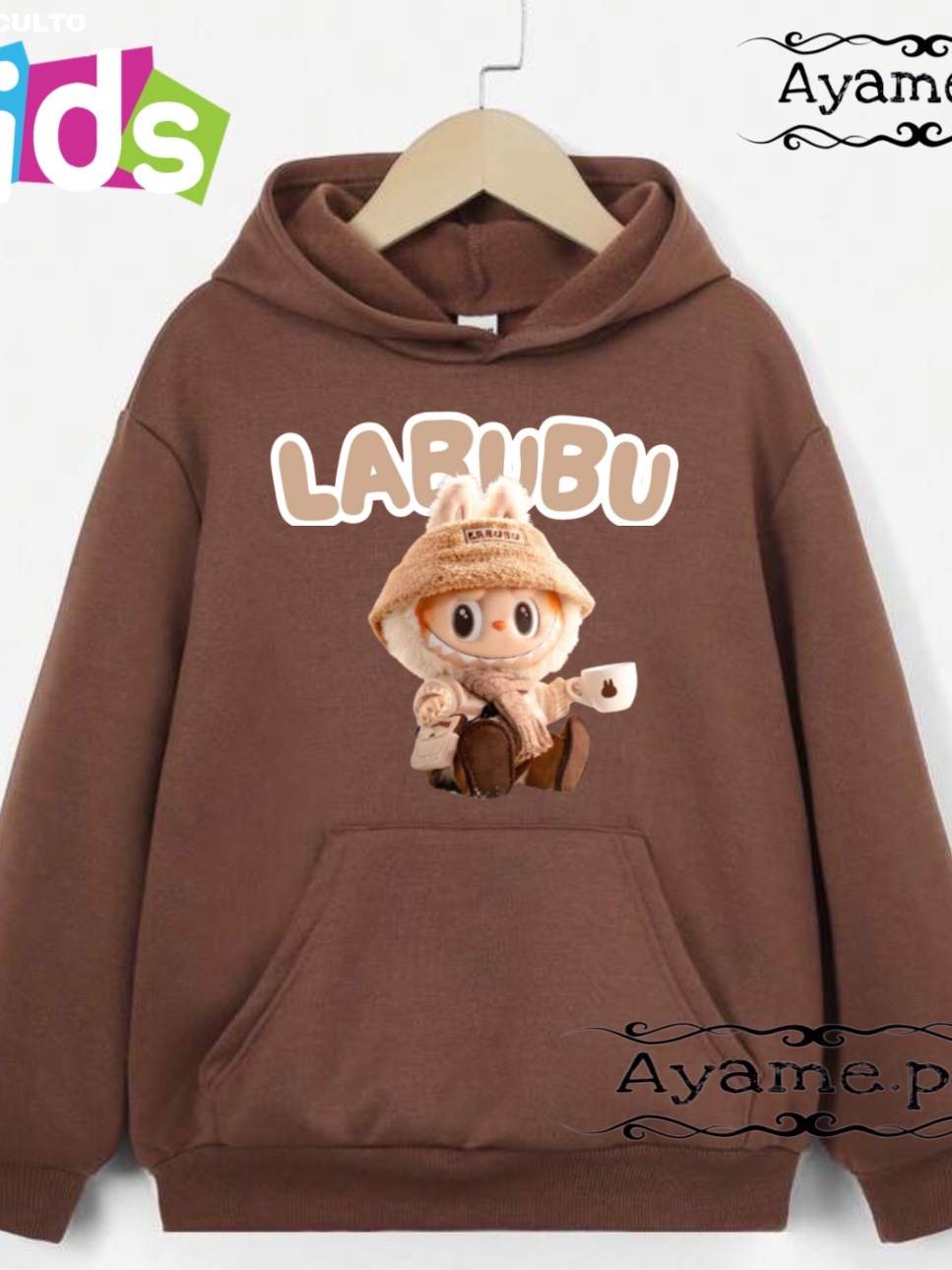 Labubu hoodie jacket unisex cotton good qulity aesthetics | Shopee ...