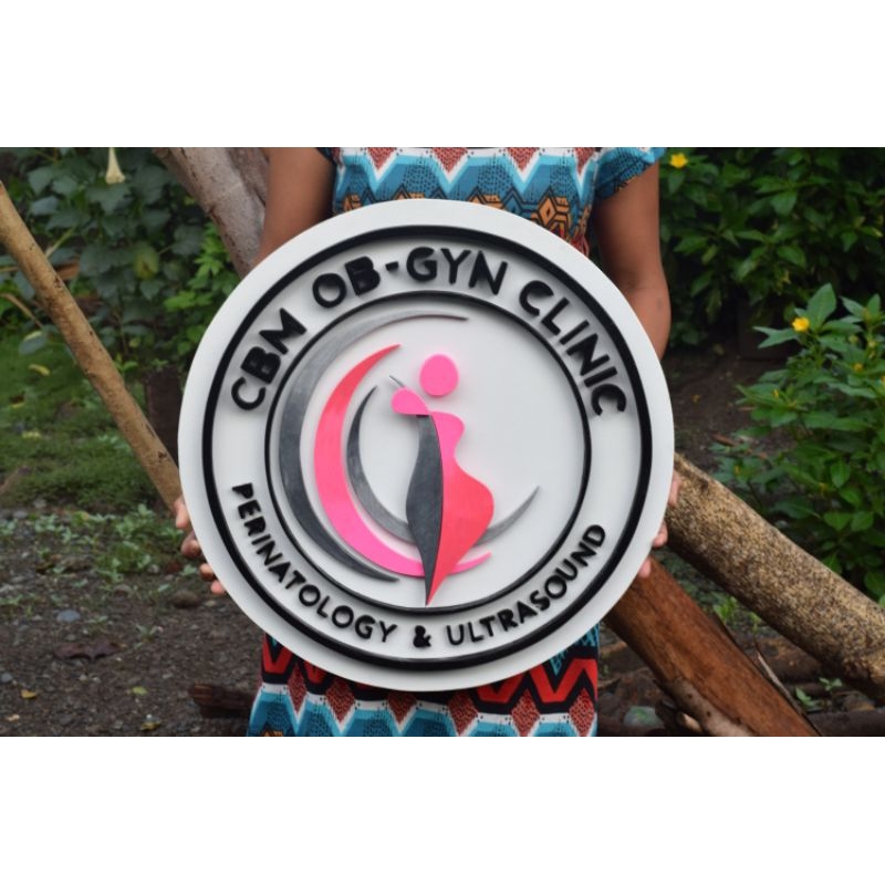 Customized Wooden Round Business Logo for OB-Gyn Clinic | Shopee ...