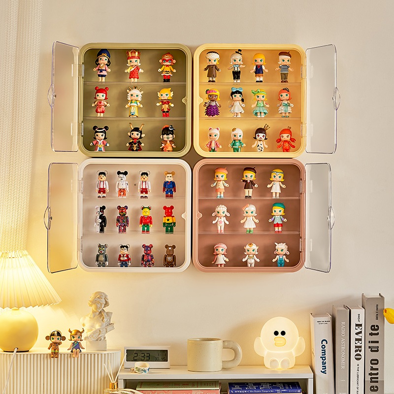 Dust-Proof Acrylic Blind Box Showcase Anime Figures Display Case Garage ...