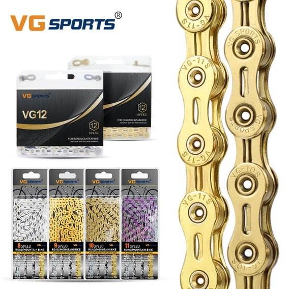 BIKEOPTIONS VG CHAIN Half Hollow bicycle Chain 8/9/10/11/12 MTB road ...