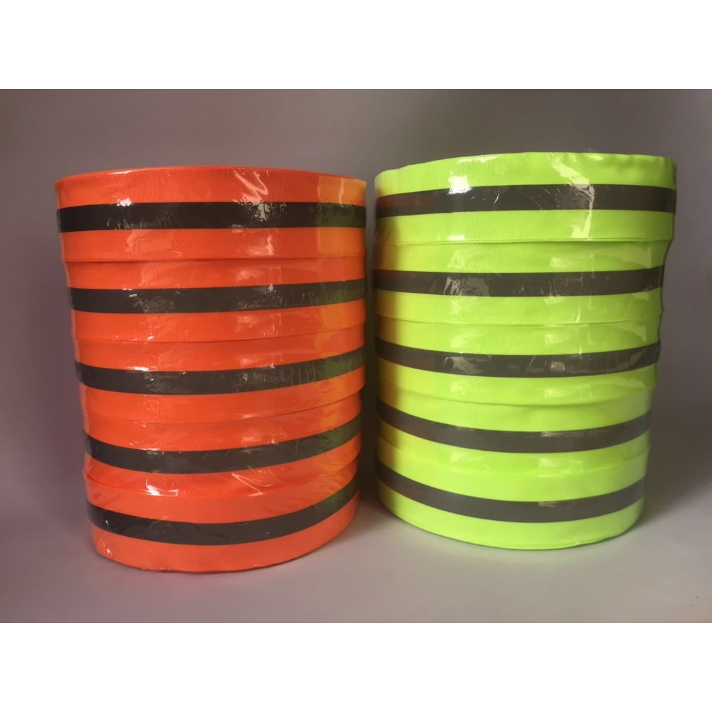 200 meters long and 5 centimeters wide luminous ribbon, green and ...