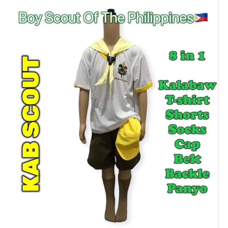 kab scout set grade 1to3 use only.100% cotton fabric | Shopee Philippines