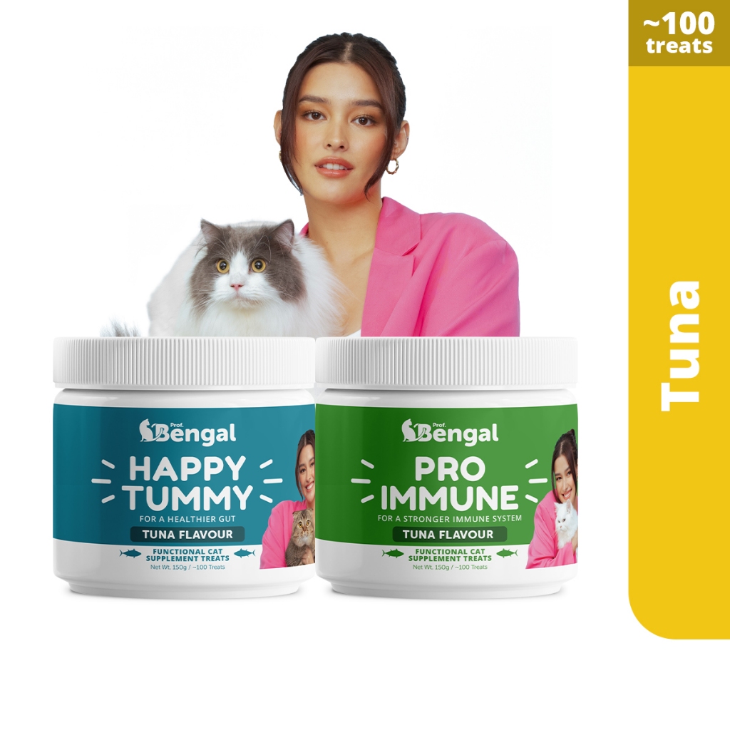 Prof Bengal Pro Immune & Happy Tummy Healthy Cat Treats | Cat ...