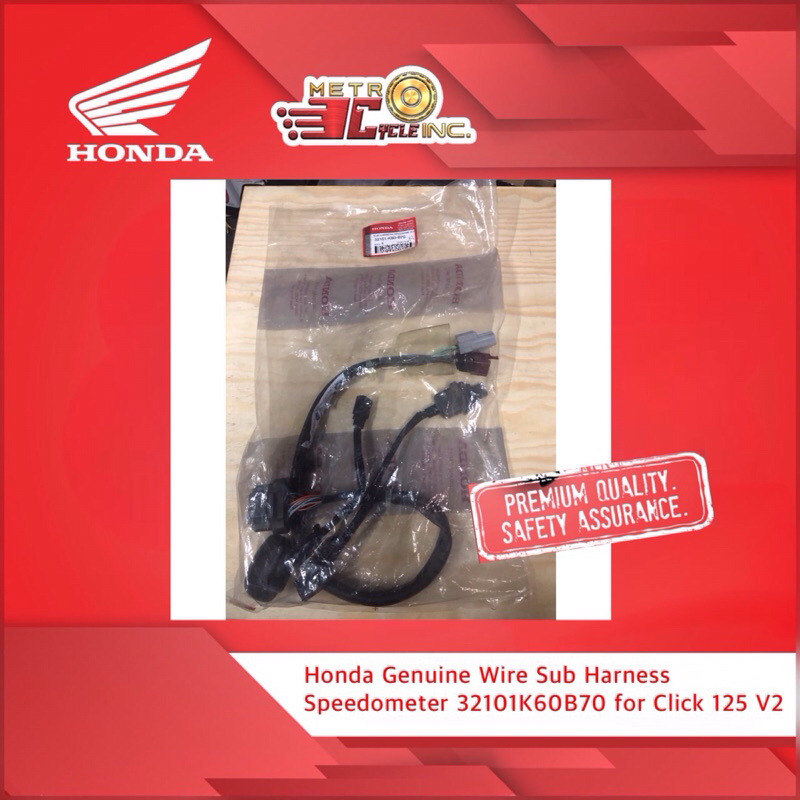 Honda Genuine Wire Sub Harness Speedometer 32101K60B70 for Click 125 V2 ...