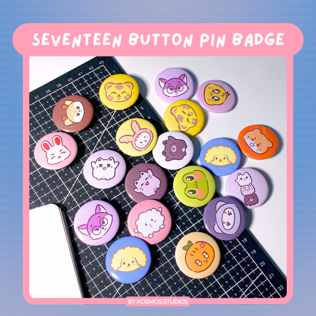 SEVENTEEN MINITEEN Button Pin Badge (1.25in / 32mm) | KPOP Merch MINITEEN CAN BADGE