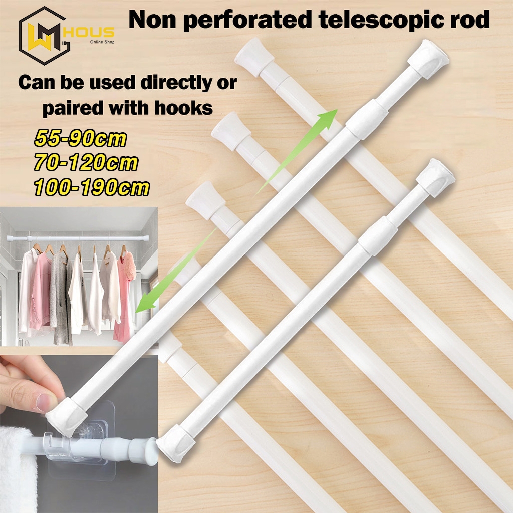 COD Multi Purpose Spring Loaded Adjustable Tension Rod | Curtain Rods ...