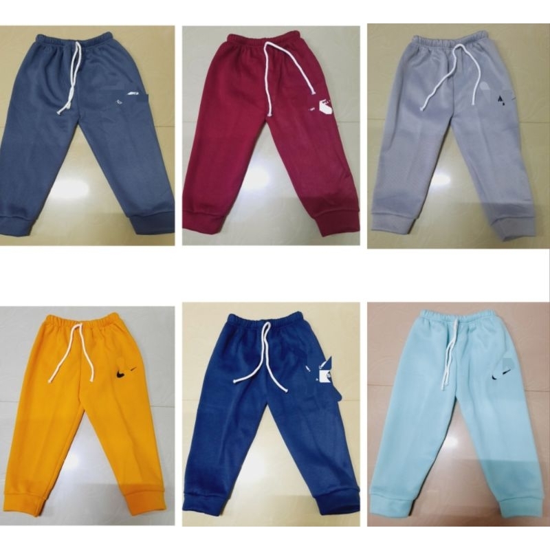 Kids Jogger Pants Girl or Boy Unisex Makapal 6mo 6y Shopee Philippines