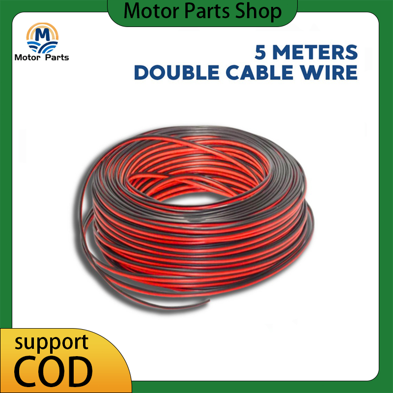 5 meter speaker double cable wire size gauge 22 barely motor motorcycle ...