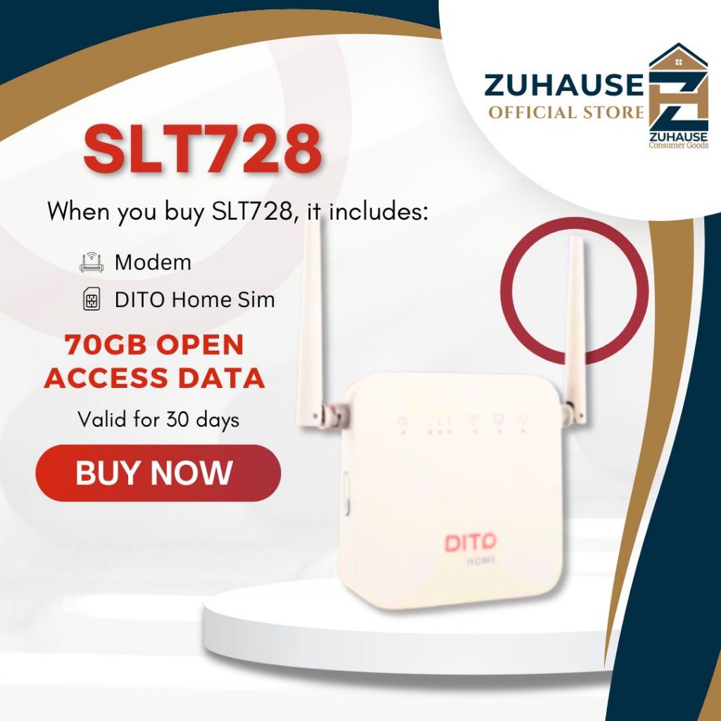 DITO PREPAID HOME WOWFi by ZUHAUSE (ZLT T10 PLUS and ZLT T6R-A