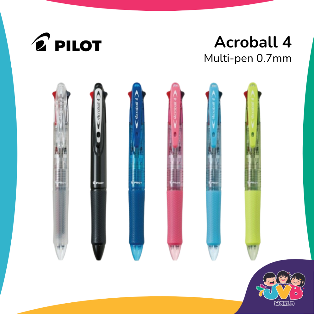 Pilot Acroball 4in1 0.7mm Retractable Ballpoint Pen / Multipen in Black ...