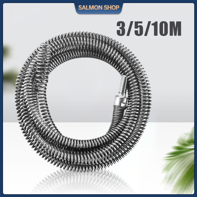 3/5/10 Meters Drain Cleaner Clog Remover Flexible Rod with Electric ...