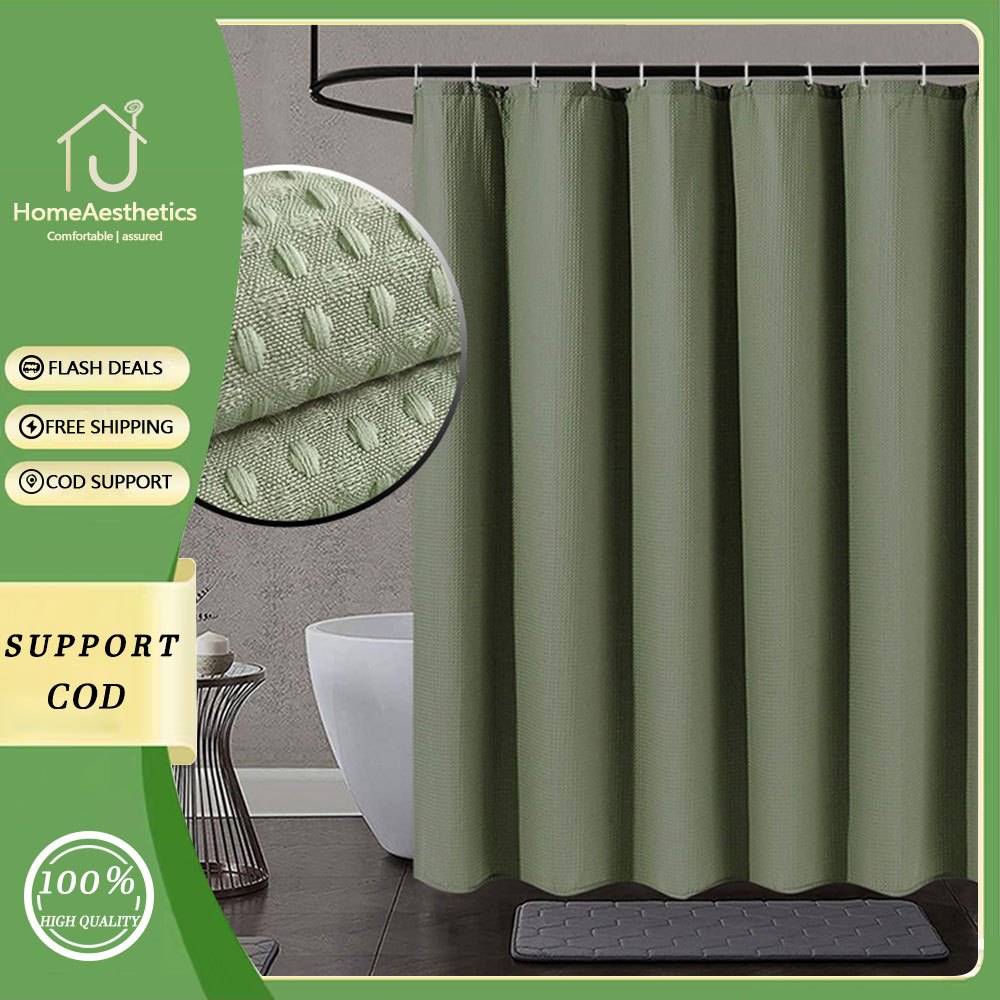 120cm/180cm Shower Curtain Waterproof Bathroom Shower Curtain Washable ...