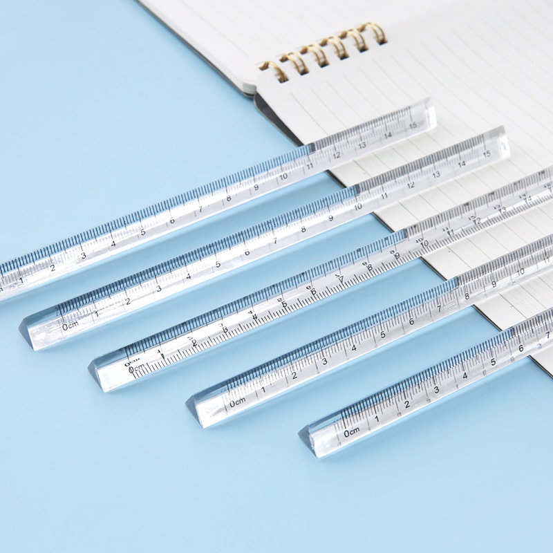 【⭐MA】Creative Simple Transparent Triangular Scale Ruler Drawing ...