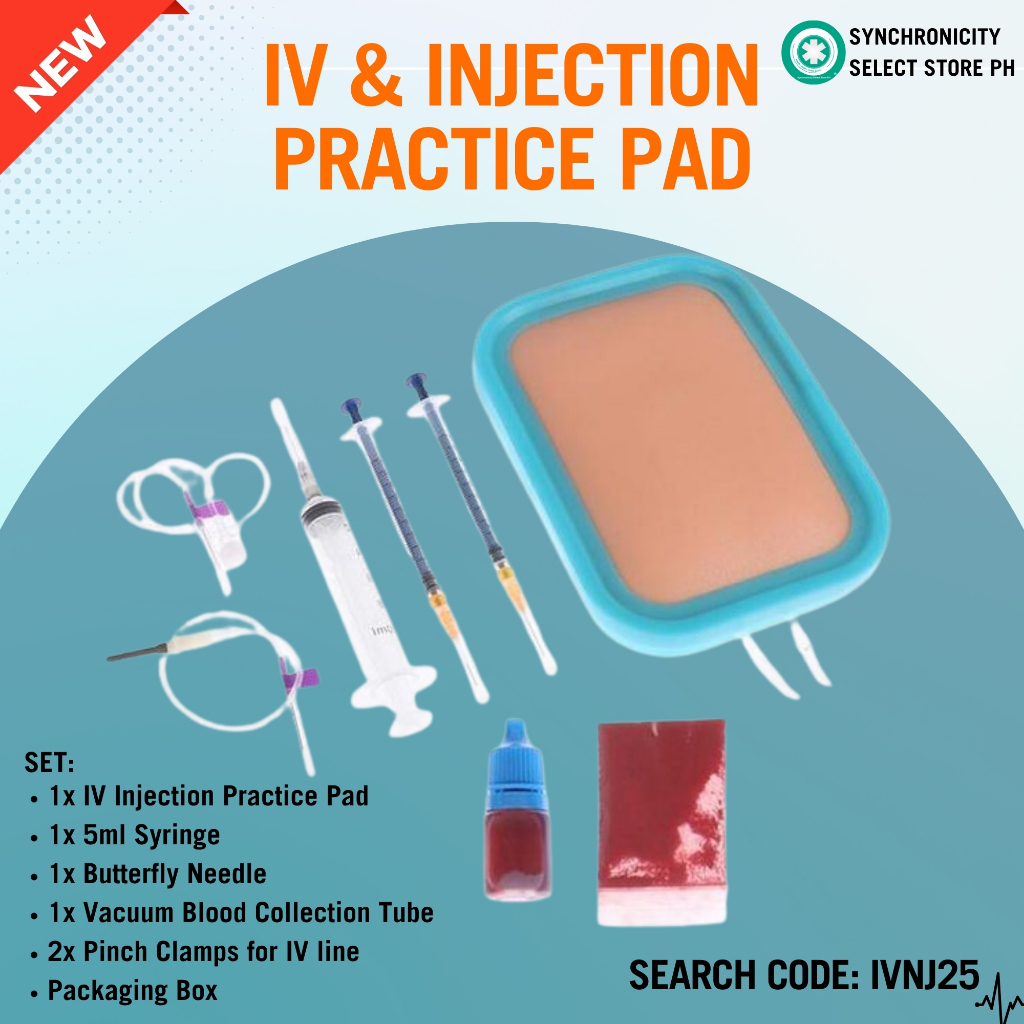 8 pcs Set Practical Venipuncture Silicone Injection Training Pad ...