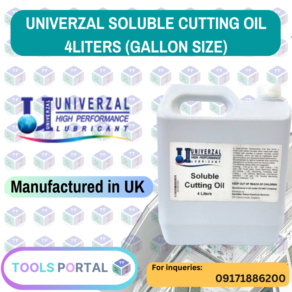 Univerzal Water Soluble Cutting Oil (4 Litre) Gallon Size | Shopee  Philippines