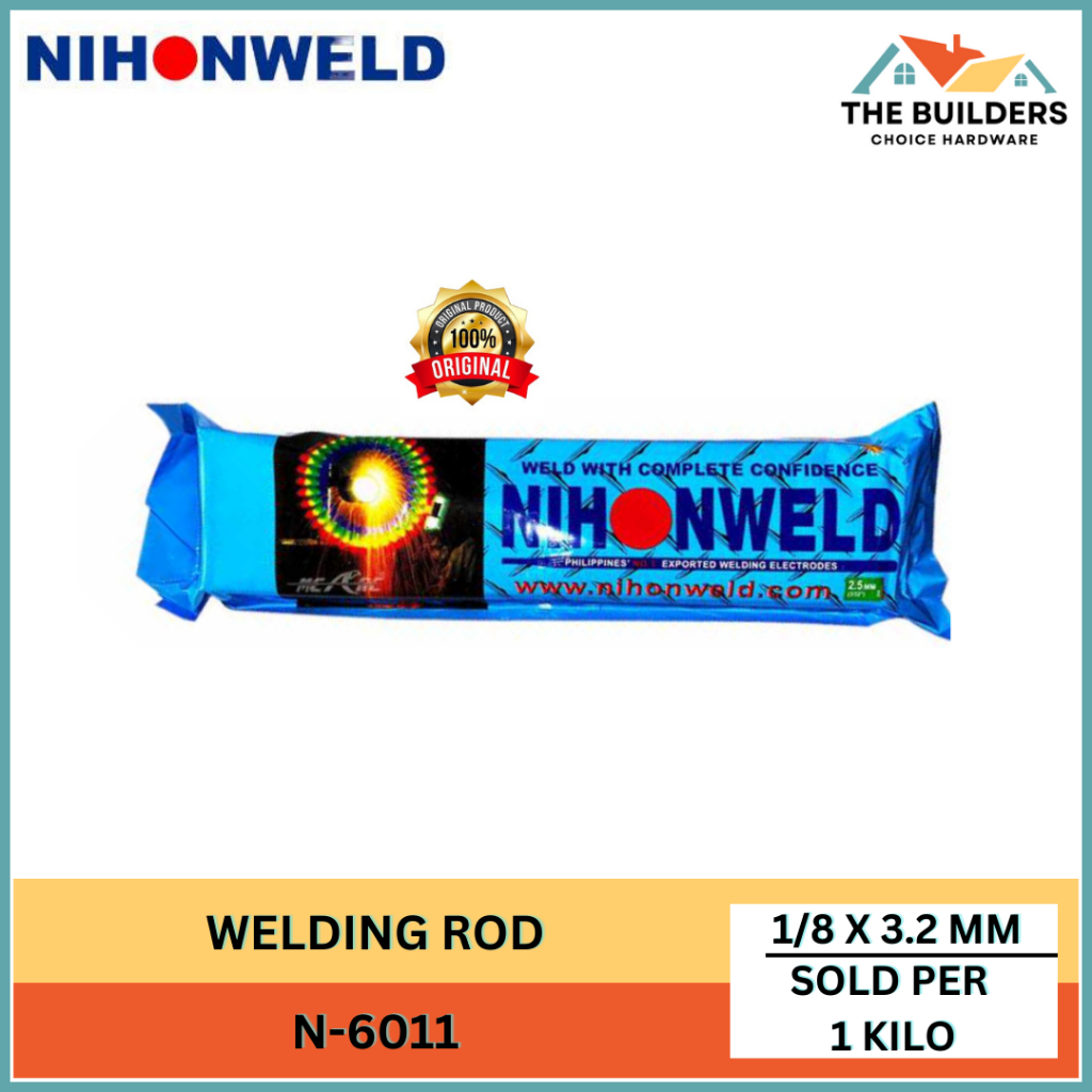 N-6011 NIHONWELD WELDING ROD 3.2MM (1/8) SOLD PER KILO | Shopee Philippines