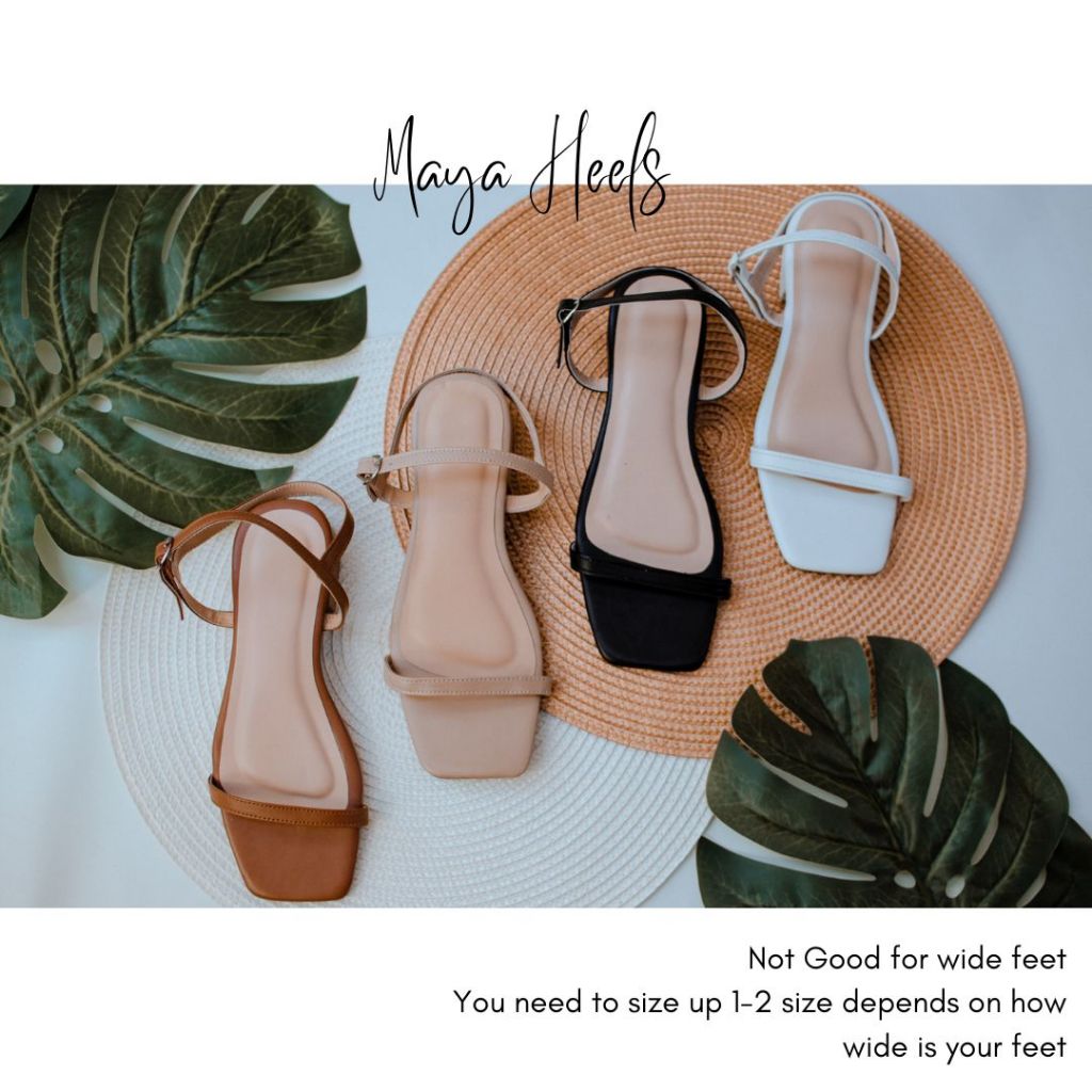 Maya 1 Heels Fashion Sandals Plus Size Size 9 13 Slightly Good For Wide Feet Shopee Philippines