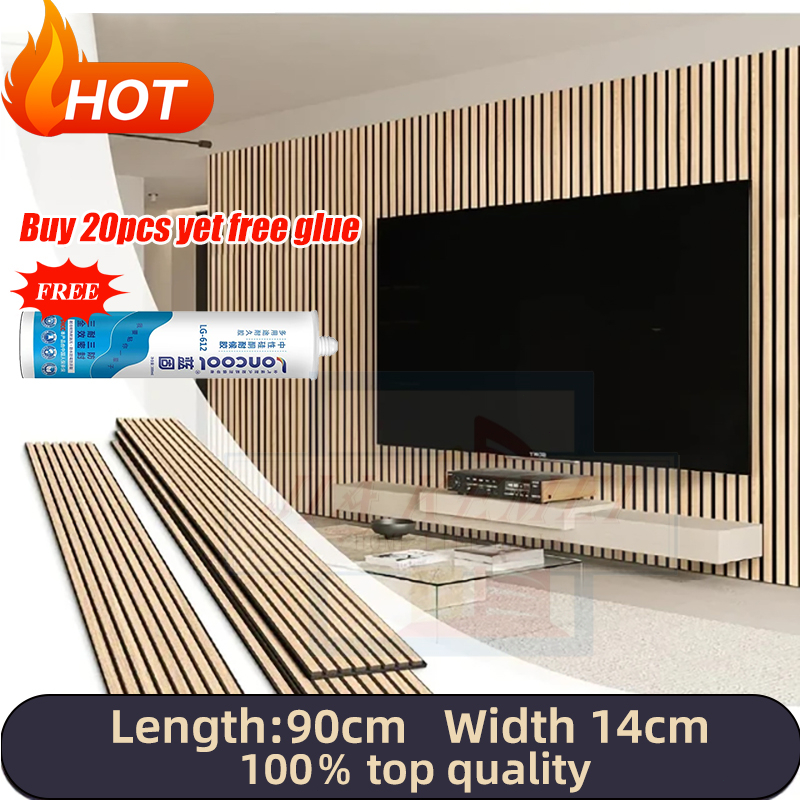 [PH STOCK] Solid Wood Wall Board Grille Wall Panel Background Wall ...