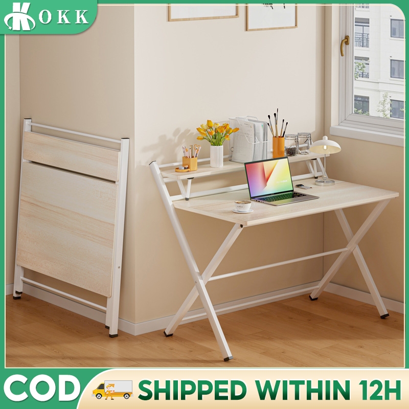 【Fully Assembled】Foldable Writing Computer Desk Student Table Simple ...