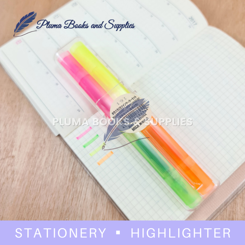 ORIGINAL Muji Mini Highlighter Set | Shopee Philippines