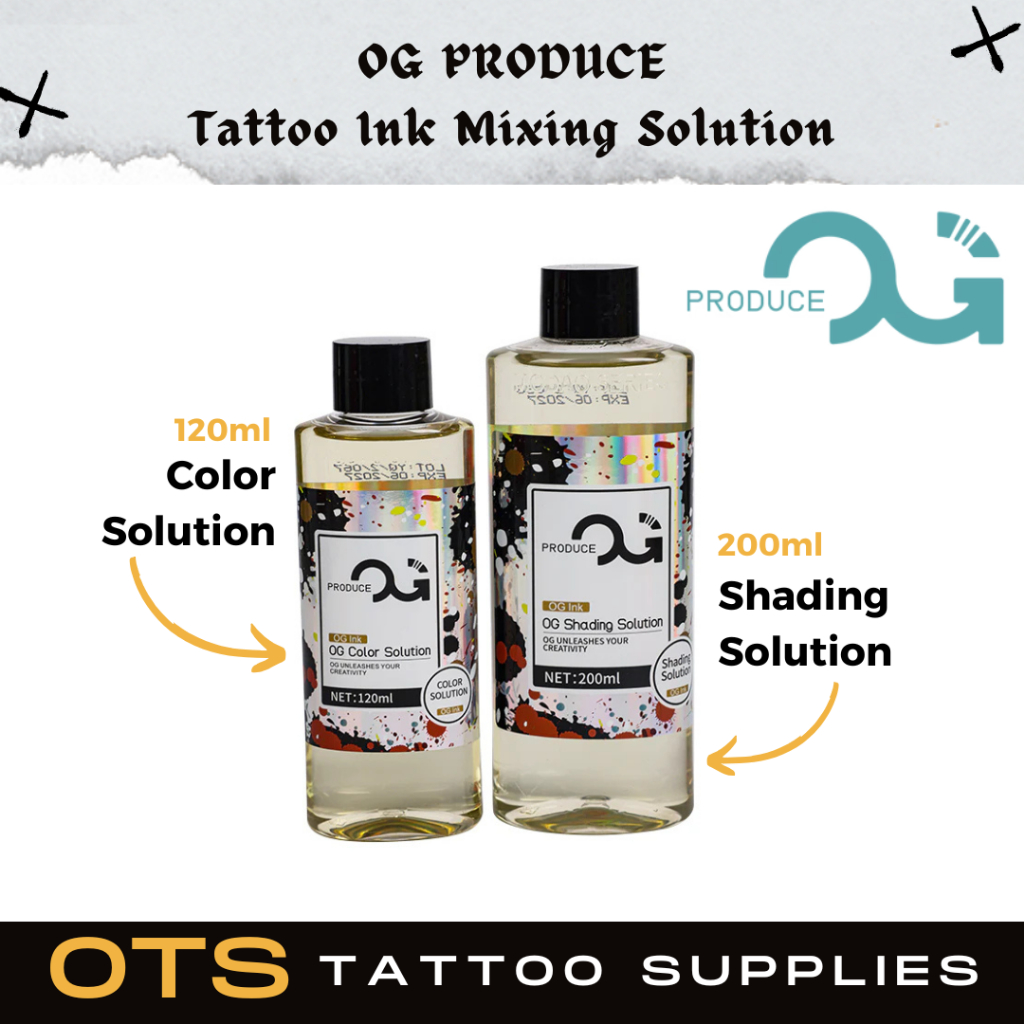 OG Produce BUNDLE SET Tattoo Ink Mixing Solution (Shading Solution ...