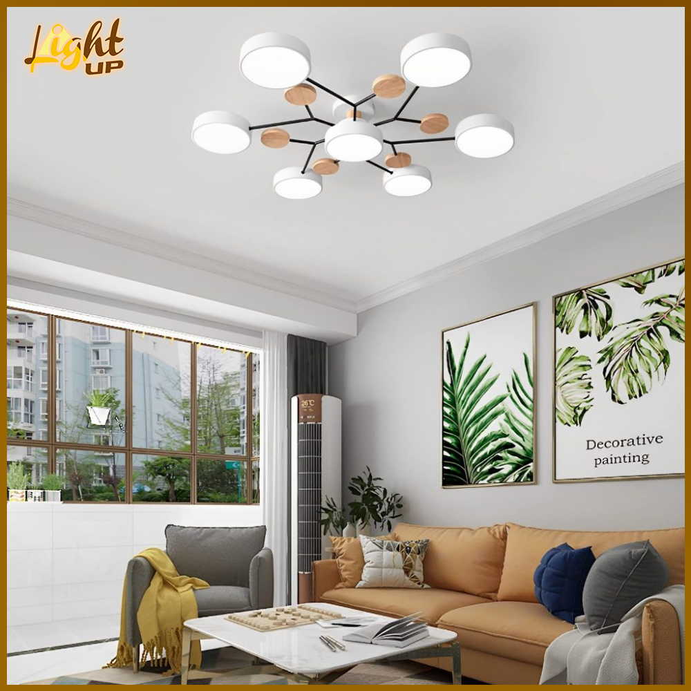 LIGHT UP LED Semi-Flush Mount Ceiling Light Close to Ceiling Light ...
