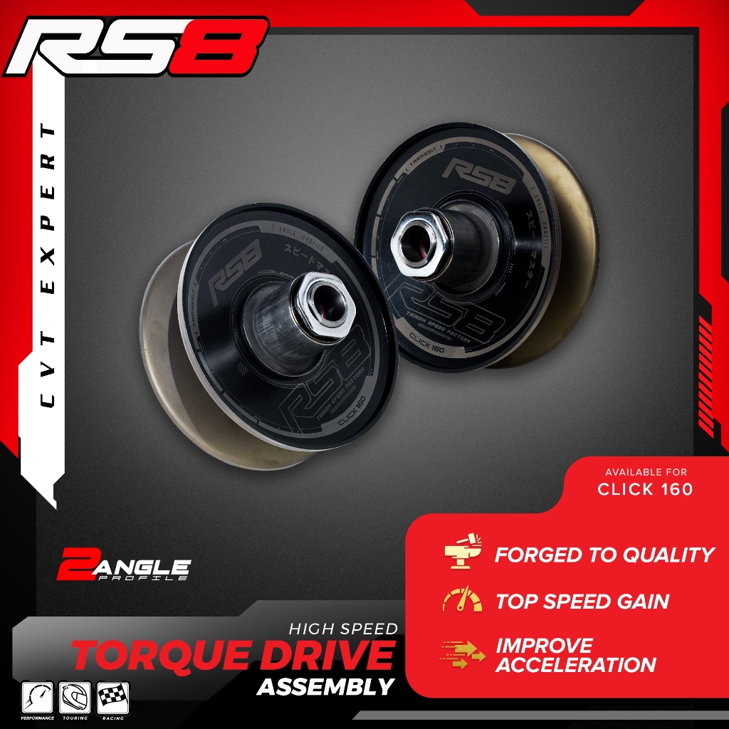 RS8 STEEL TORQUE DRIVE ASSEMBLY CLICK160 | Shopee Philippines