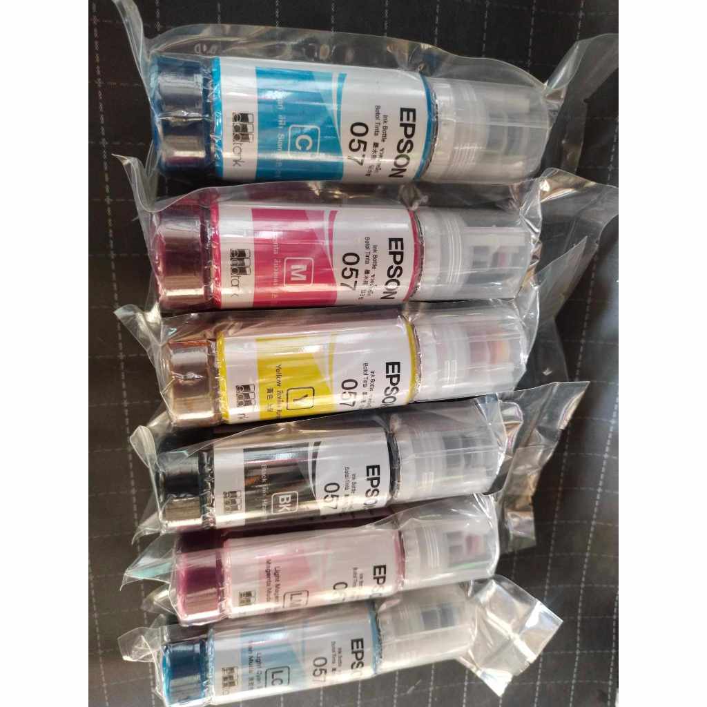 L8050 057 orig ink cmyk Lm Lc set for Epson printer | Shopee Philippines