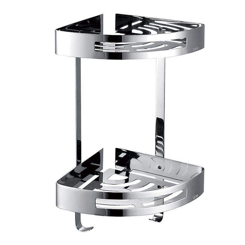 C&K 2 Layer Bathroom Corner Rack SUS304 Stainless Steel Triangular ...