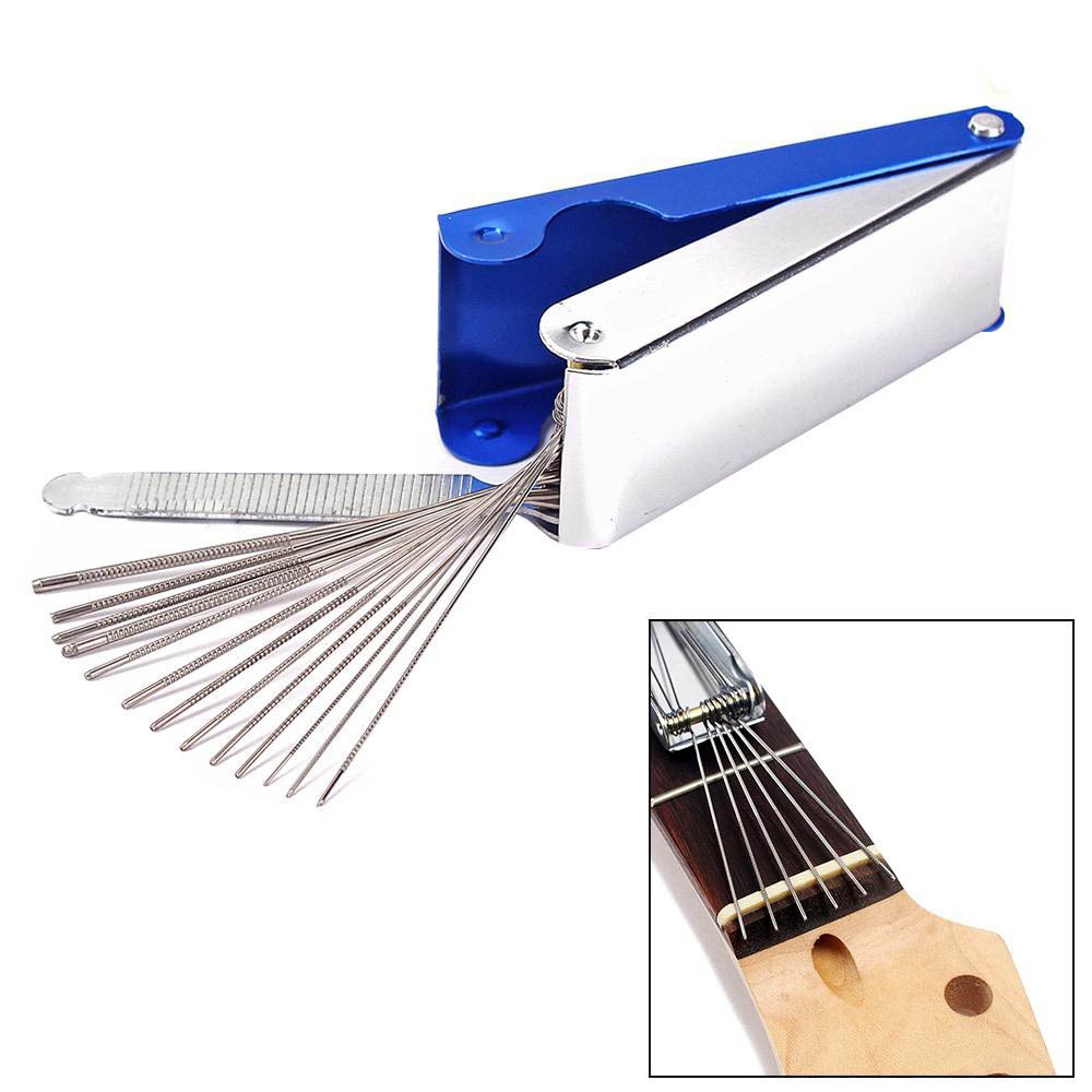 Portable Guitar Nut Bridge Slotting File Set Saw Rods Slot Filing Set ...