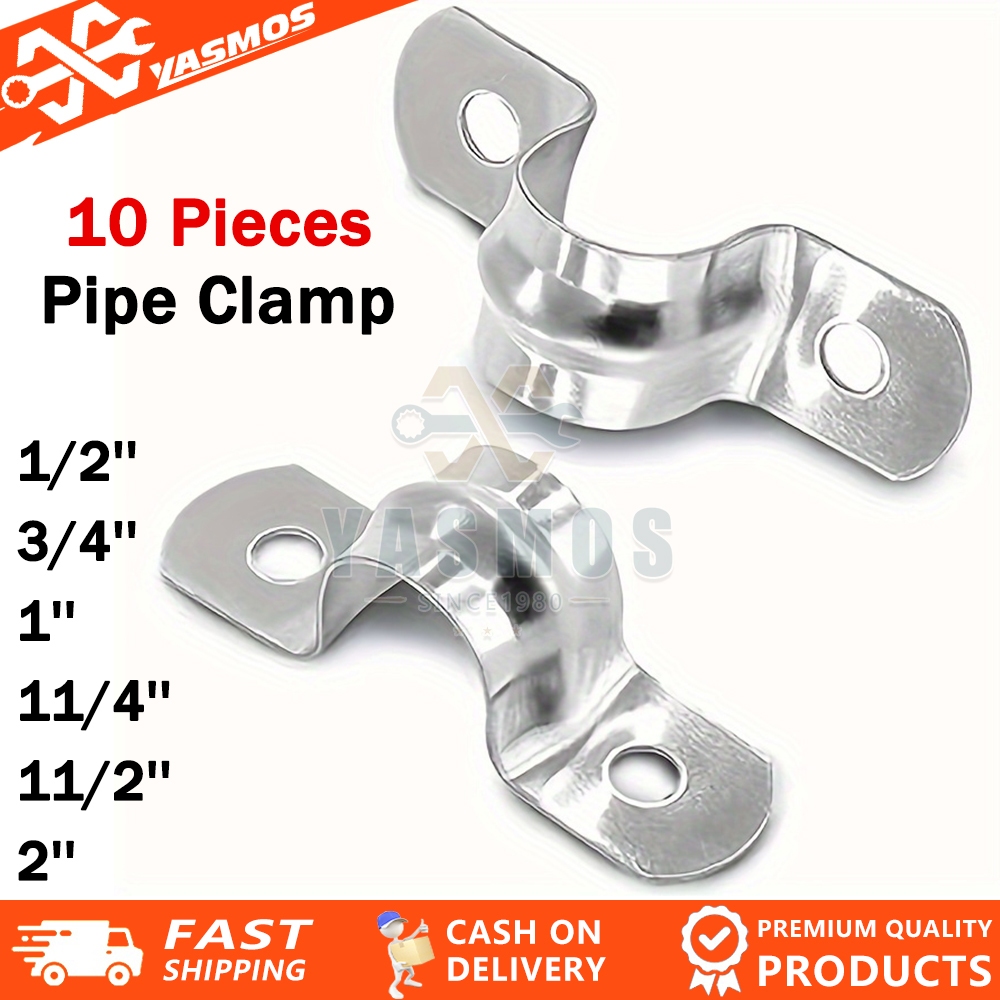 10 PCS Steel Clamp EMT RSC Single/Double Screw Holder 1/2''. 3/4''. 1 ...