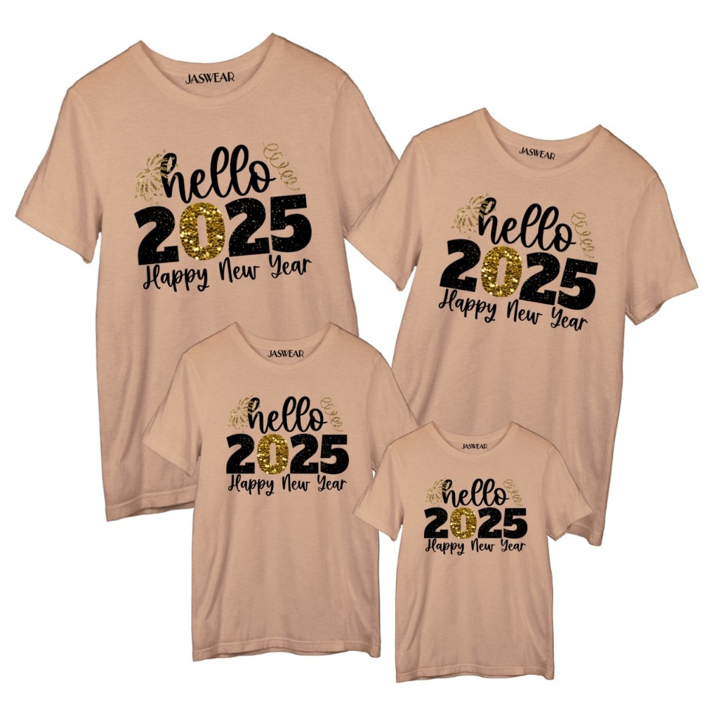 Mocha Mousse Family Shirt Set Color of the Year 2025 Lucky Colors