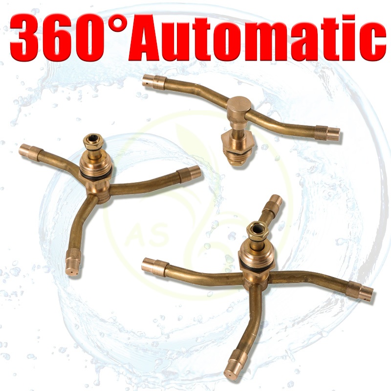 2/3/4 Arms Sprinkler 360 Degrees Rotation Sprayer Premium Wide Range ...