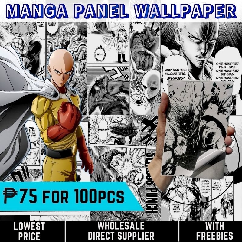 DIYCULTURE MANGA PANEL STICKERS (ONE PUNCH MAN) 75php for 100pcs ...