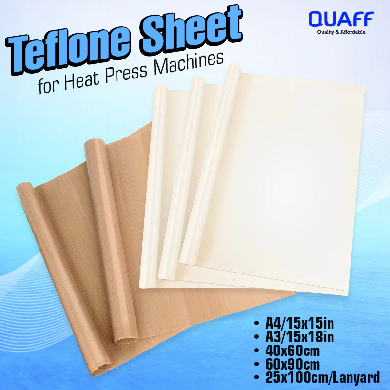 Quaff Teflone Heat Resistance Tape Sheets Heat Press Machines - 1 Piece ...