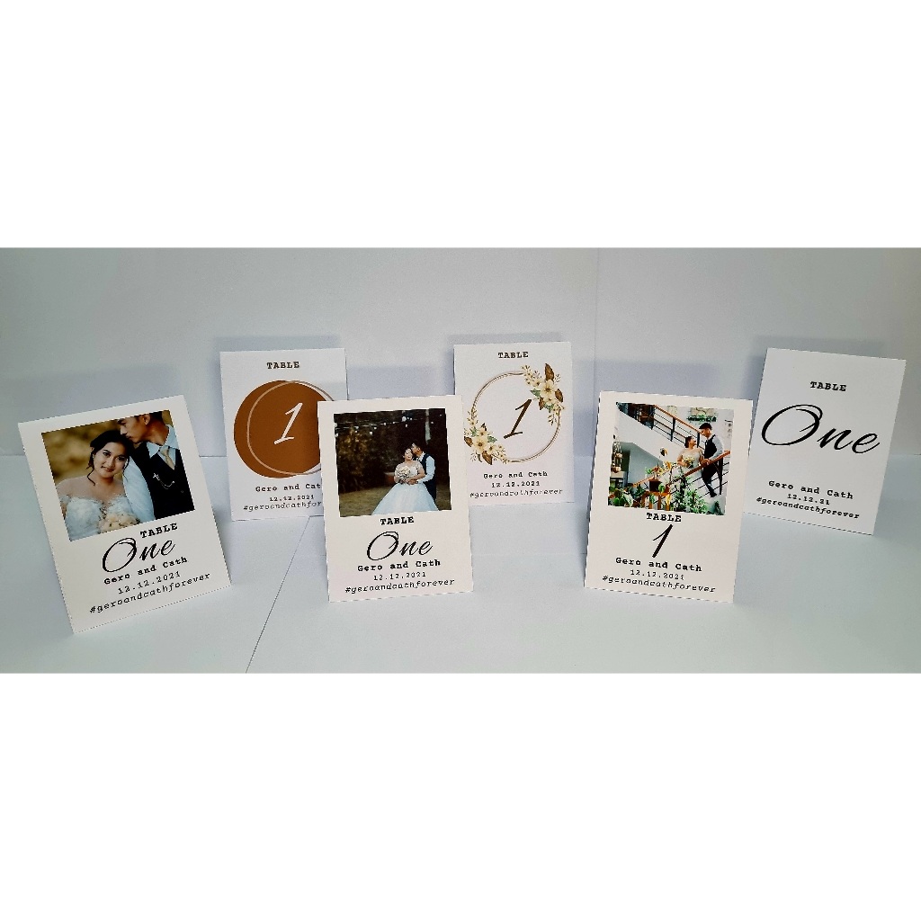 Personalized/Customized Table Numbers - 1 DAY PROCESS ONLY | Shopee ...