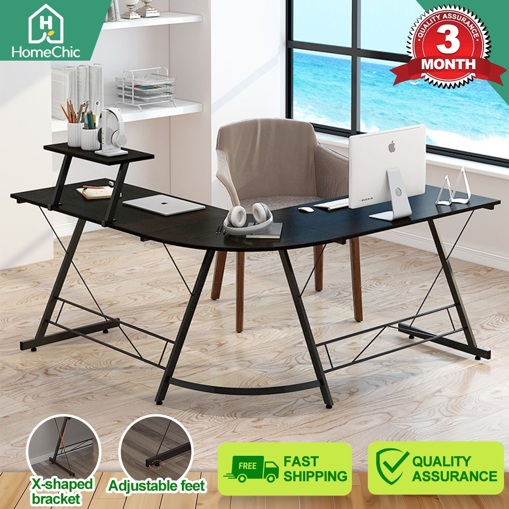 L-shaped corner desktop computer table game table corner table work ...
