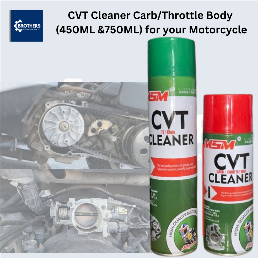 CVT Cleaner Carb/Throttle Body (450ML & 750ML) for your Motorcycle ...