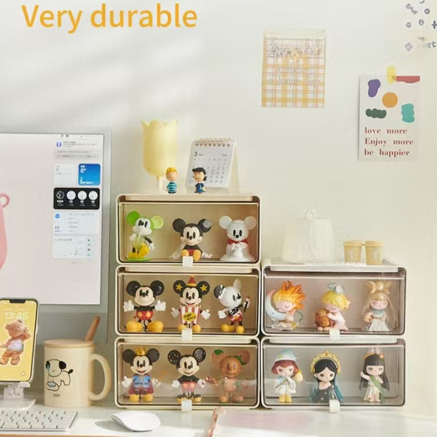 Anime Stackable Waterproof storage display box high transparent acrylic ...
