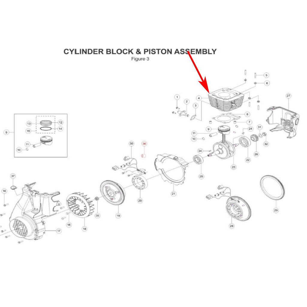 TVS King Fi Cylinder Block G4011670 | Shopee Philippines
