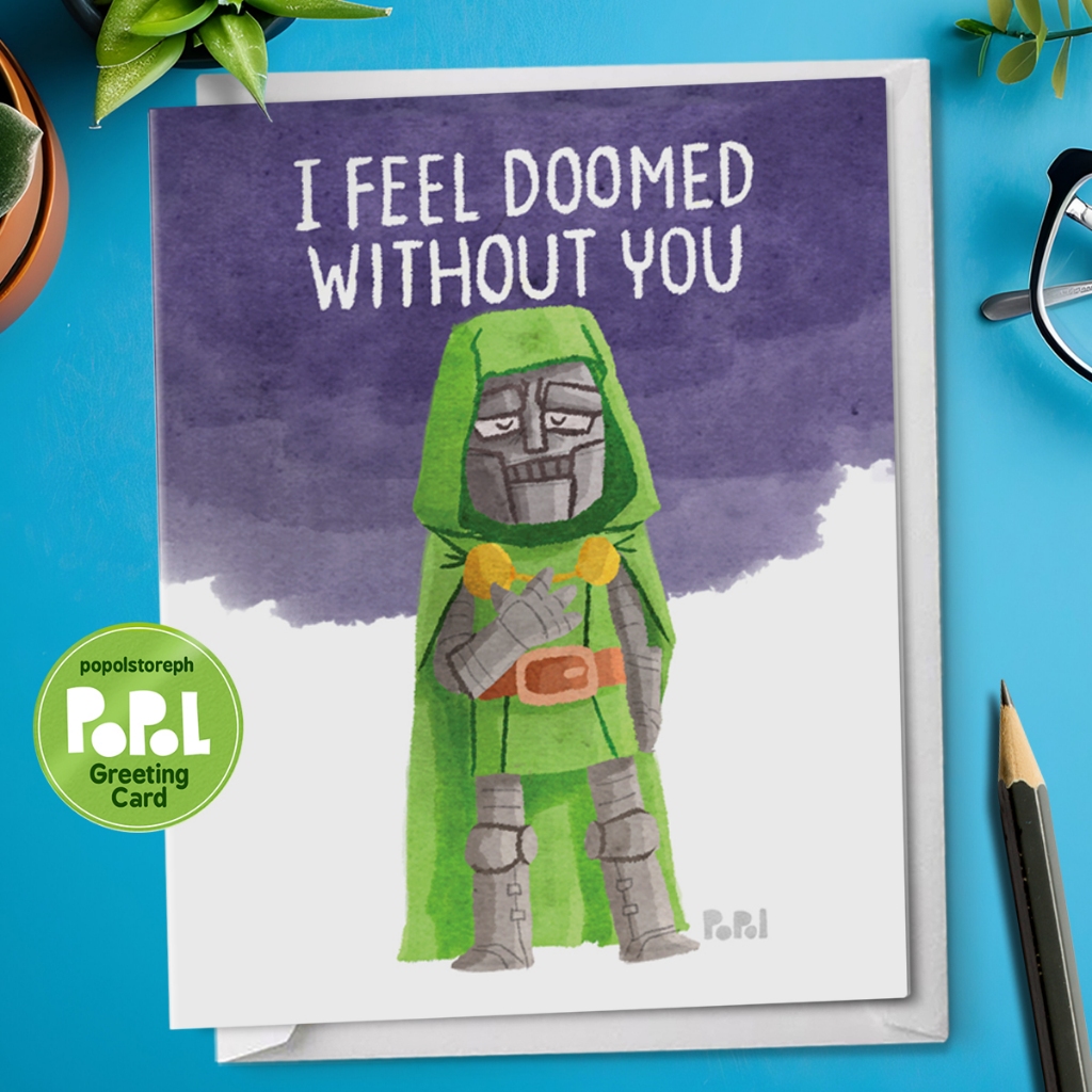 Popol - I Feel Doomed Without You - I Love You Greeting Card Cute ...