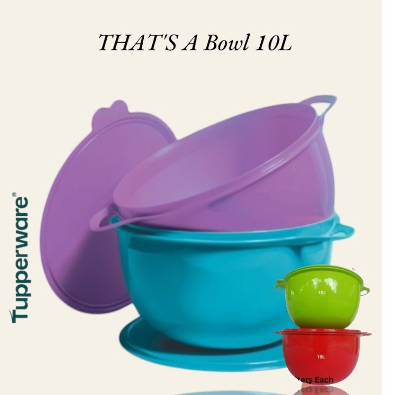 Tupperware That's A Bowl 10L Food Storage | Shopee Philippines