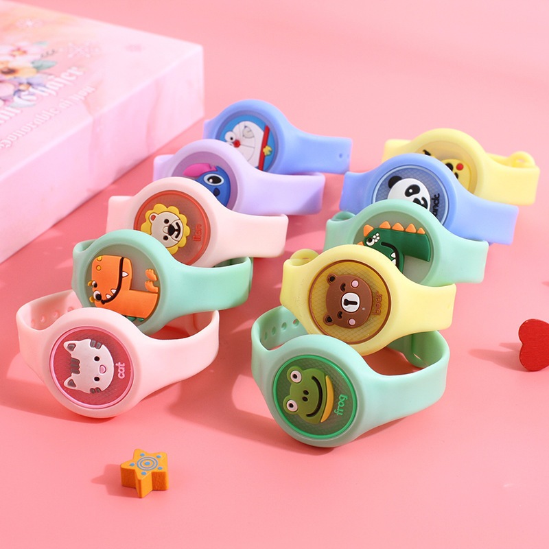 Kids Mosquito Repellent Watch With Led Lights, Lightweight Natural Mosquito Repellent Bracelet main image 1