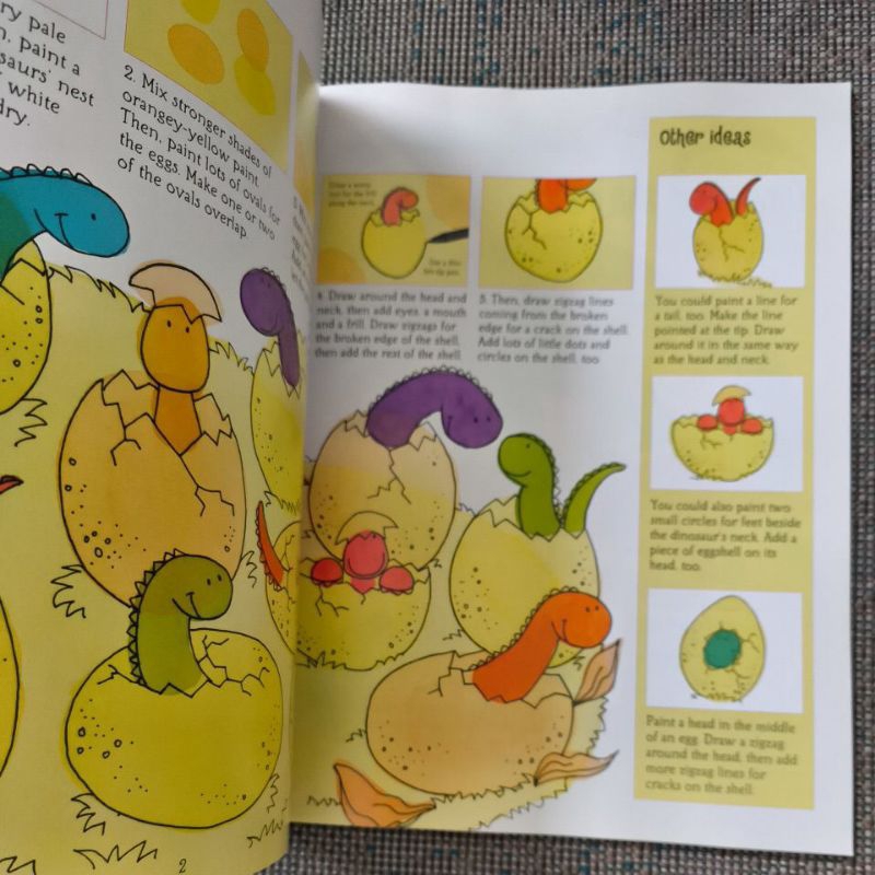Usborne How to Draw Dinosaurs (Stickers Intact) | Shopee Philippines