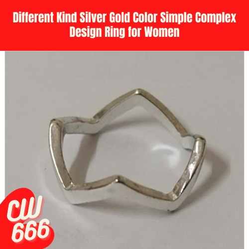 Different Kind Silver Gold Color Simple Complex Design Ring for Women ...
